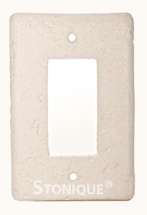 Stonique® Single Decora Plate Cover in Linen